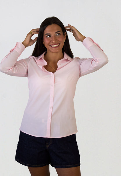 Chemise vichy bleu clair