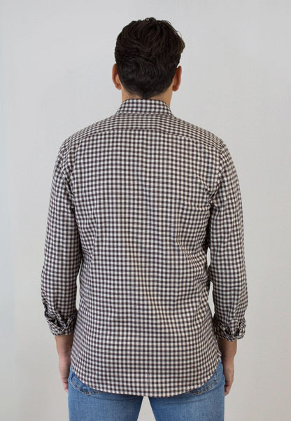 Camisa de dama marrones