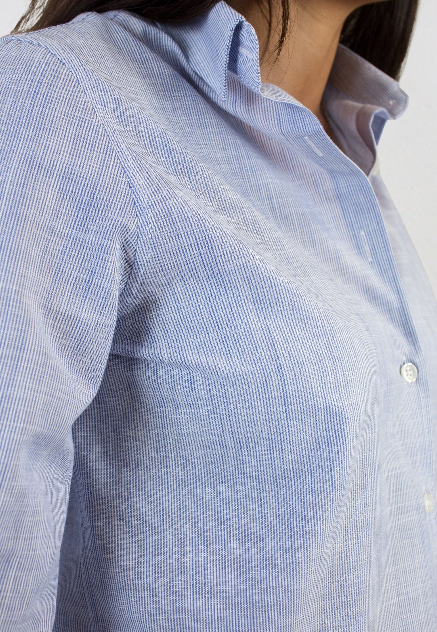 Chemise vichy bleu clair