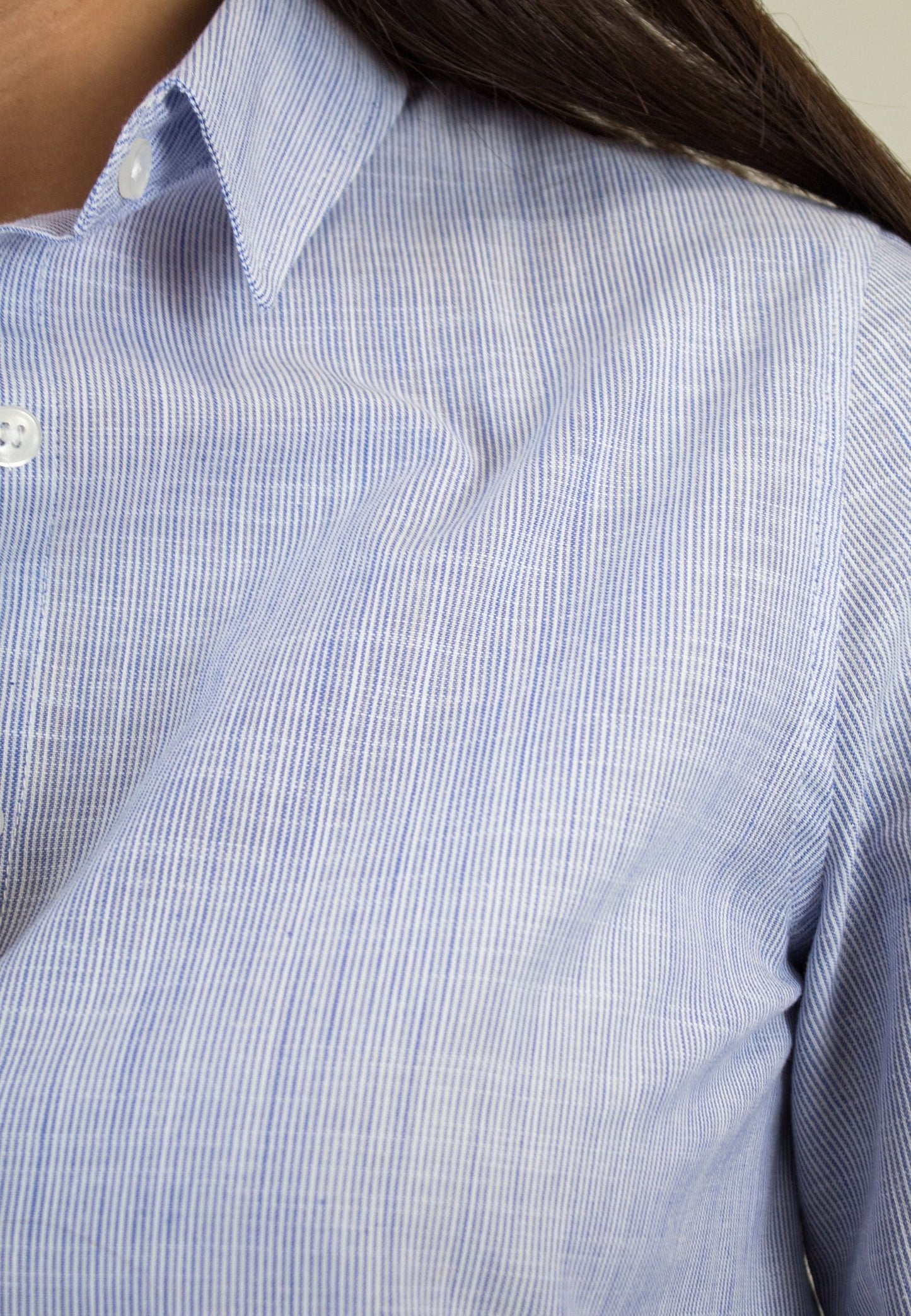 Chemise vichy bleu clair