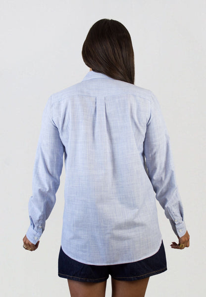 Chemise vichy bleu clair