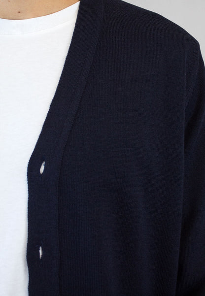 Rebeca azul marino con lana