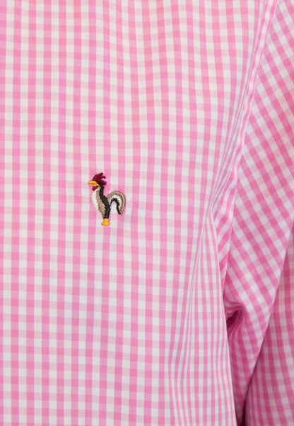 Green gingham shirt