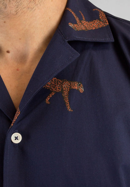 Camisa manga corta con estampado tigres