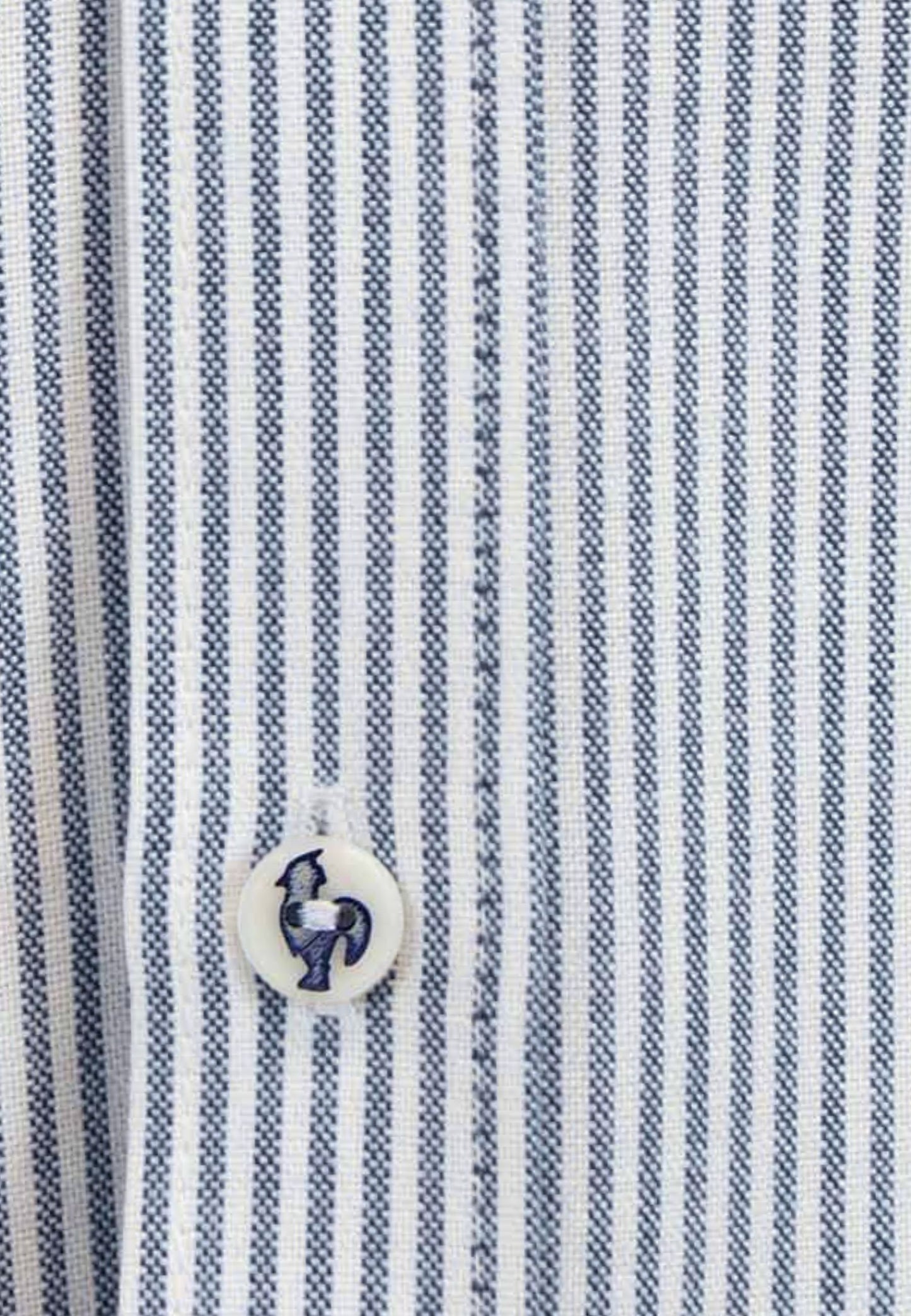 Tejido Oxford raya marino 100% algodón