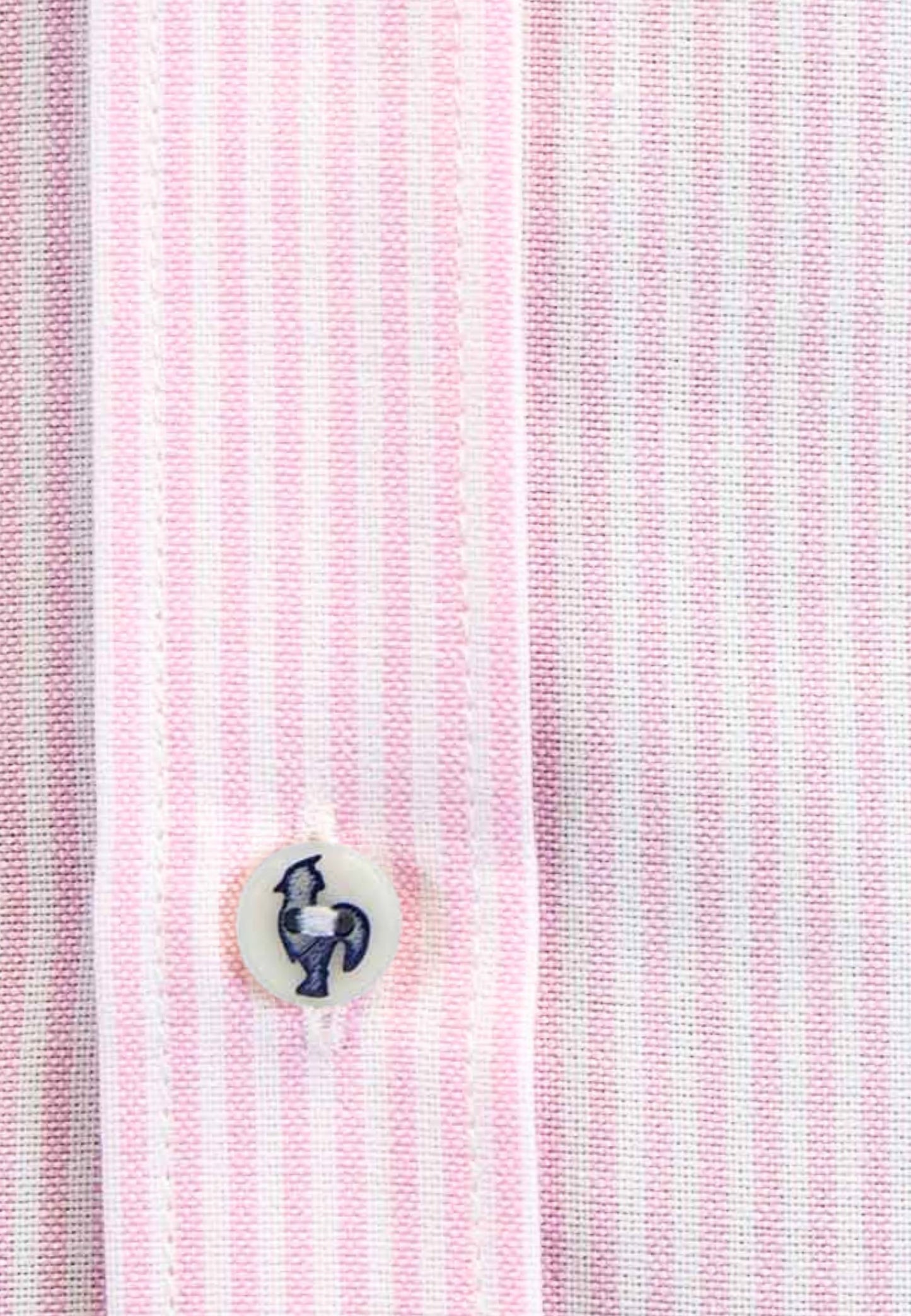 Tejido Oxford raya rosa 100% algodón