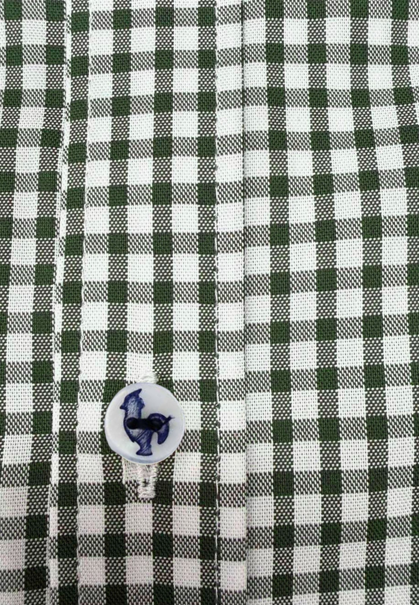 Tejido vichy verde 100% algodón