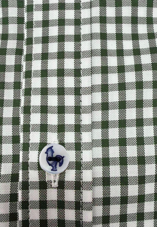 Tejido vichy verde 100% algodón