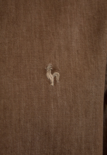 Bleached denim shirt