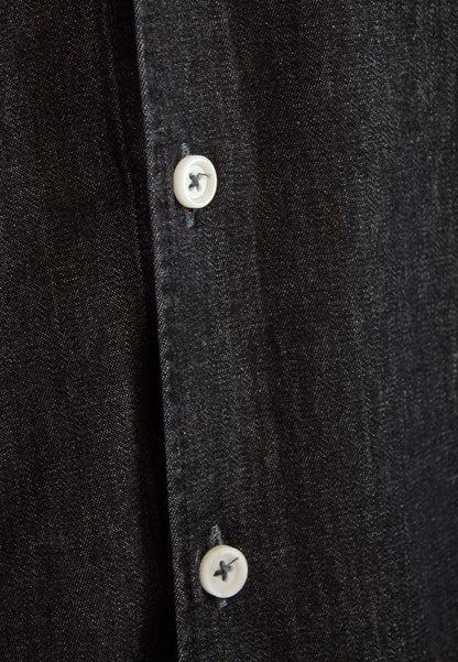 Bleached denim shirt