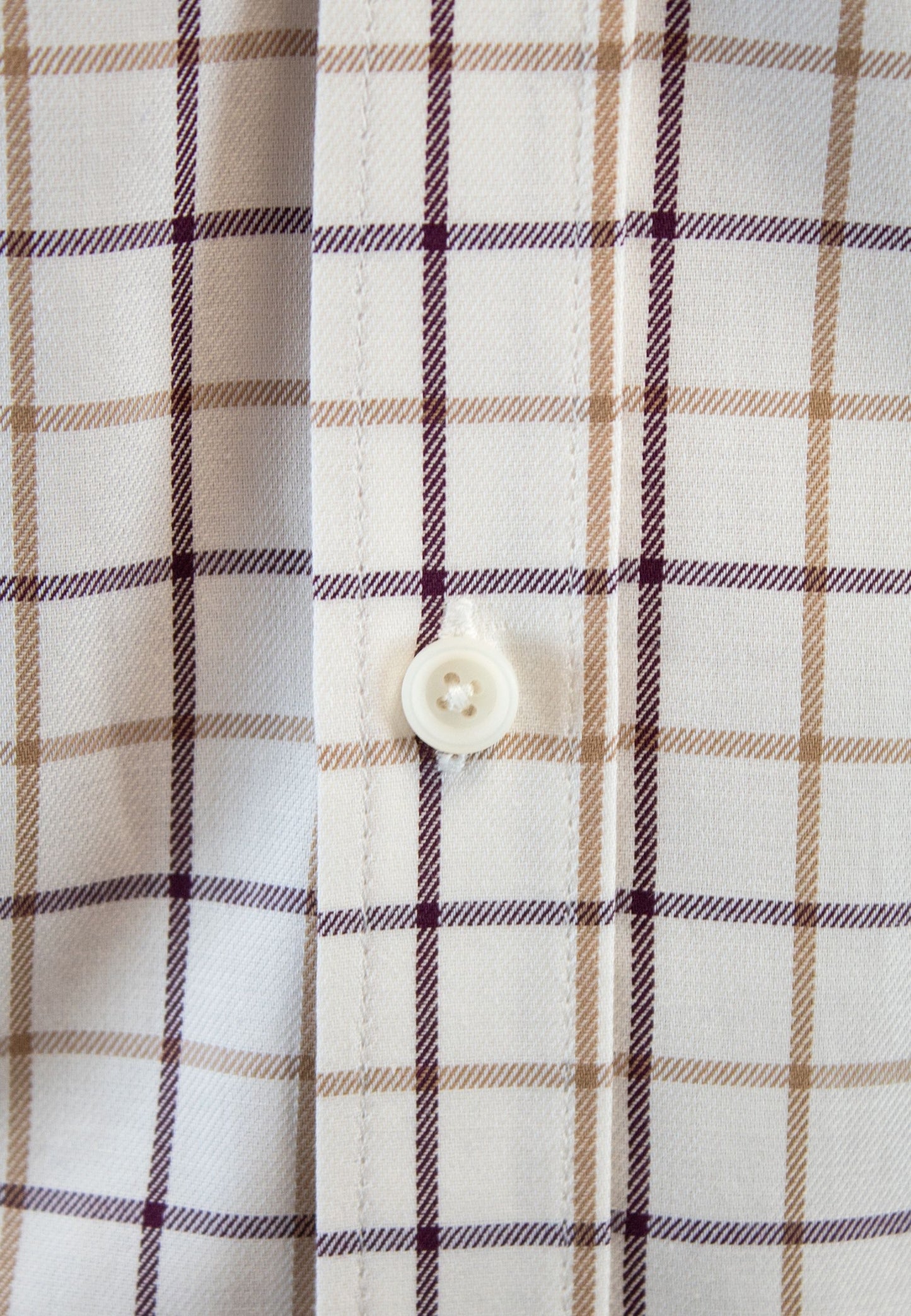 Camisa de cuadro en tonos beige