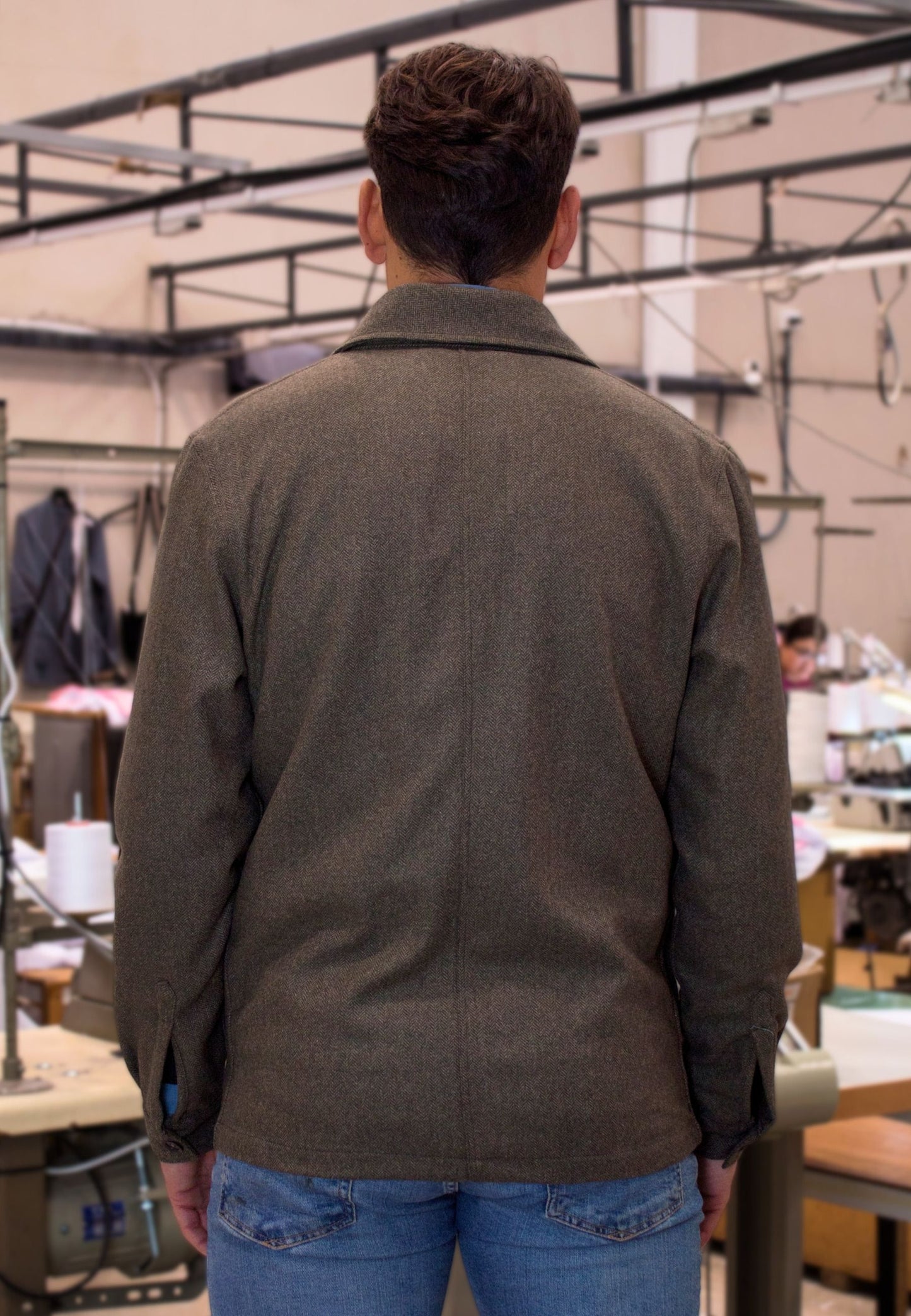 Pink striped oxford shirt