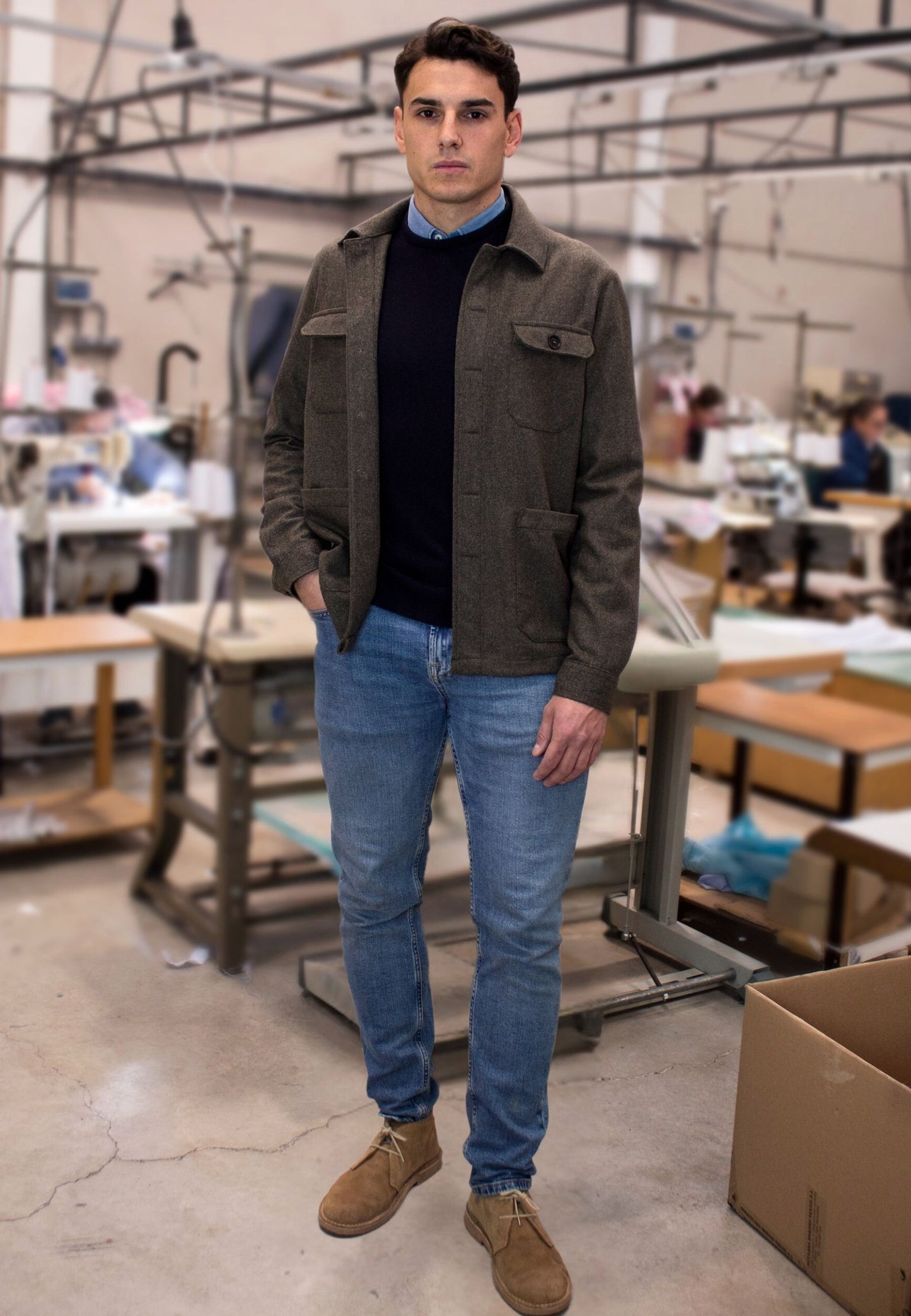 Pink striped oxford shirt