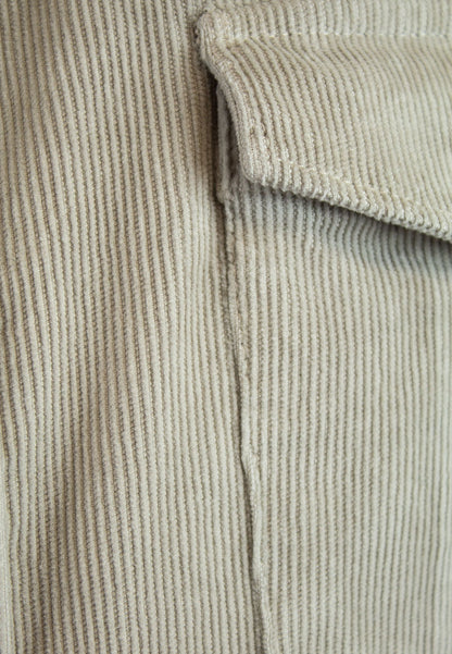 Sobrecamisa sahariana de pana beige