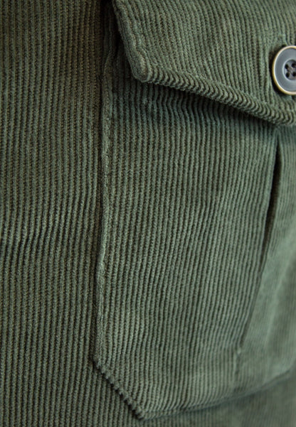 Sobrecamisa sahariana de pana kaki