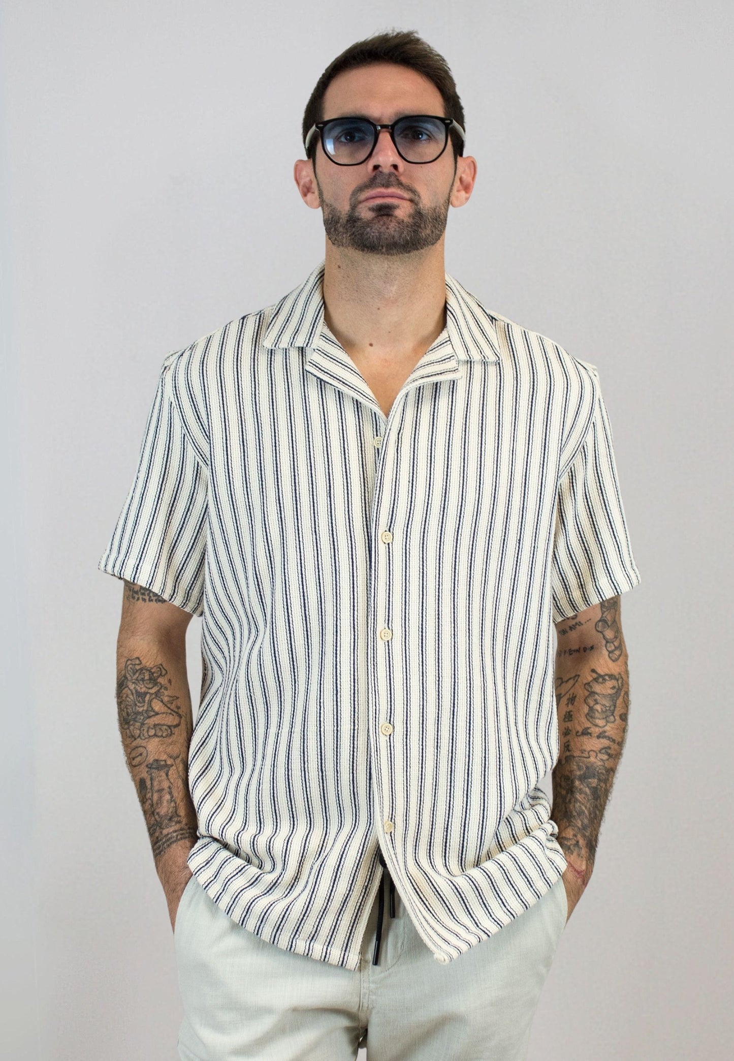 Light blue gingham shirt