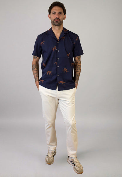 Camisa manga corta con estampado tigres
