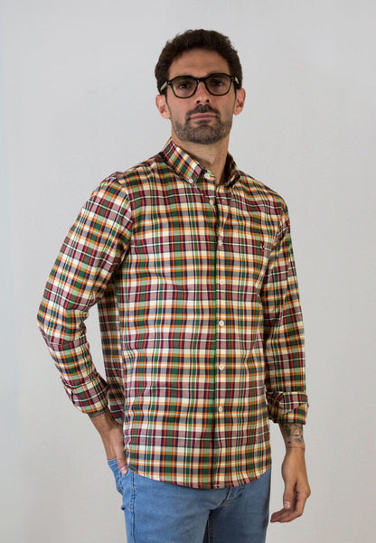 Pink striped oxford shirt
