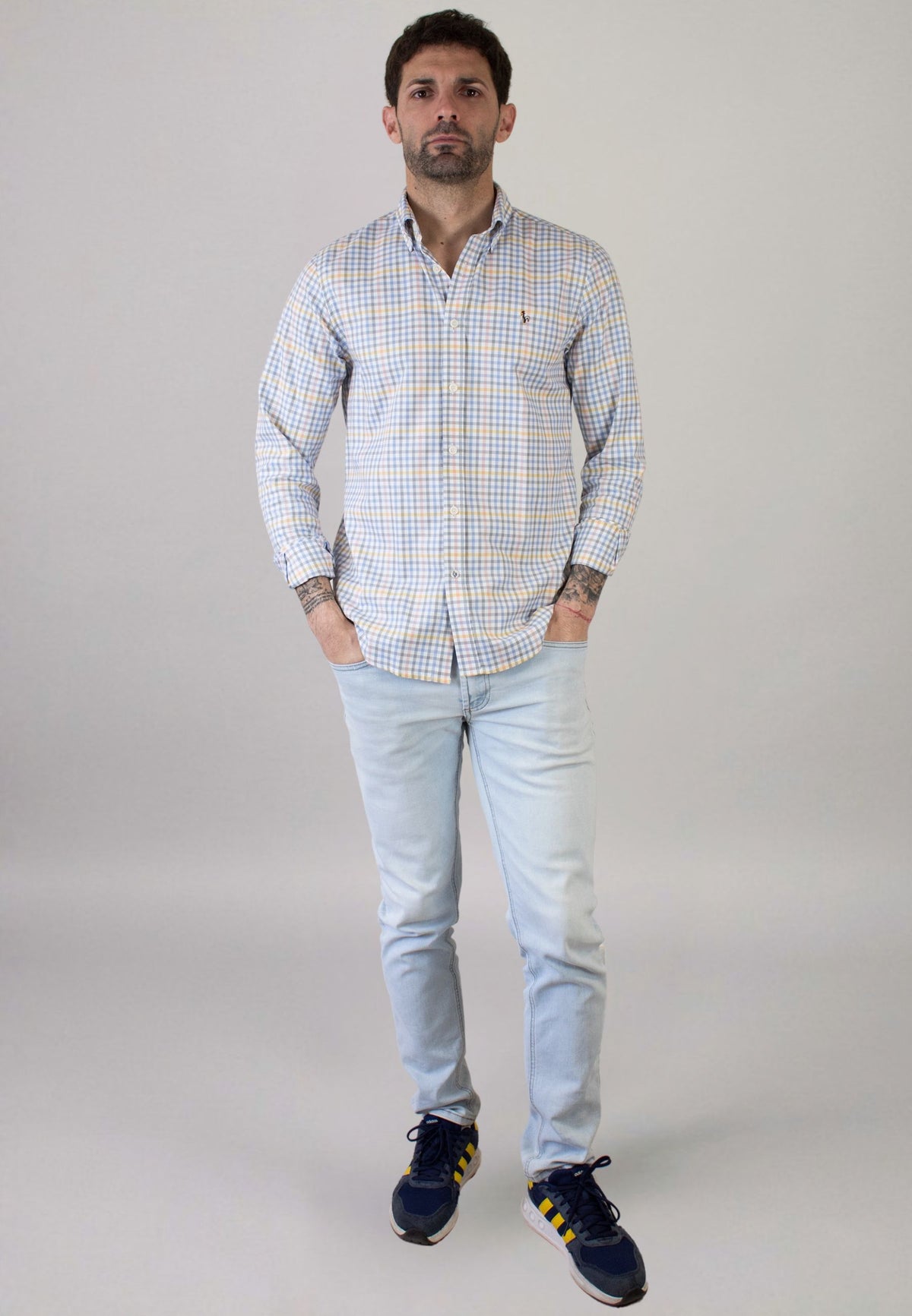 Pink striped oxford shirt