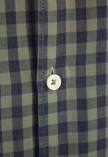 Camisa de franela a cuadros kaki